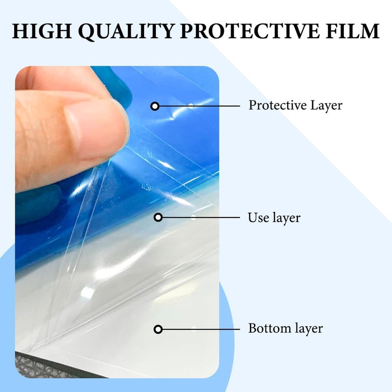 MUQIDA Headlight Vinyl Film Sticker Sheet Roll, 47.2"×11.8" Self-Adhesive Tint Vinyl Film for Car Tail Lights Fog Lights, Air-Release Headlight Tint Wrap Film with Squeegee & Cutter (Purple) - Image 3